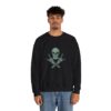 Rock Skull and Crossbones Unisex Heavy Blend Crewneck Sweatshirt