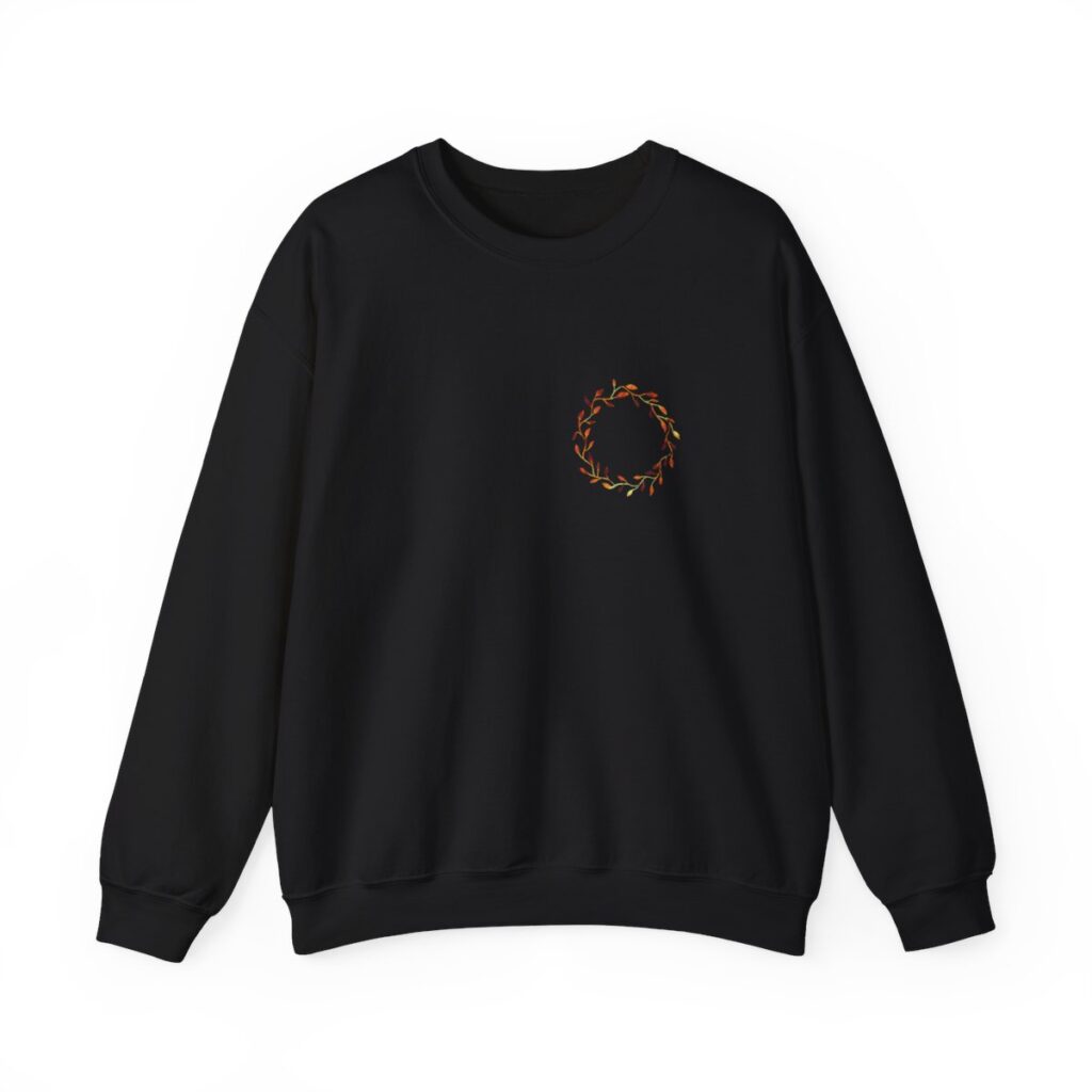 Beautiful Fall Wreath Thanksgiving Sweatshirt