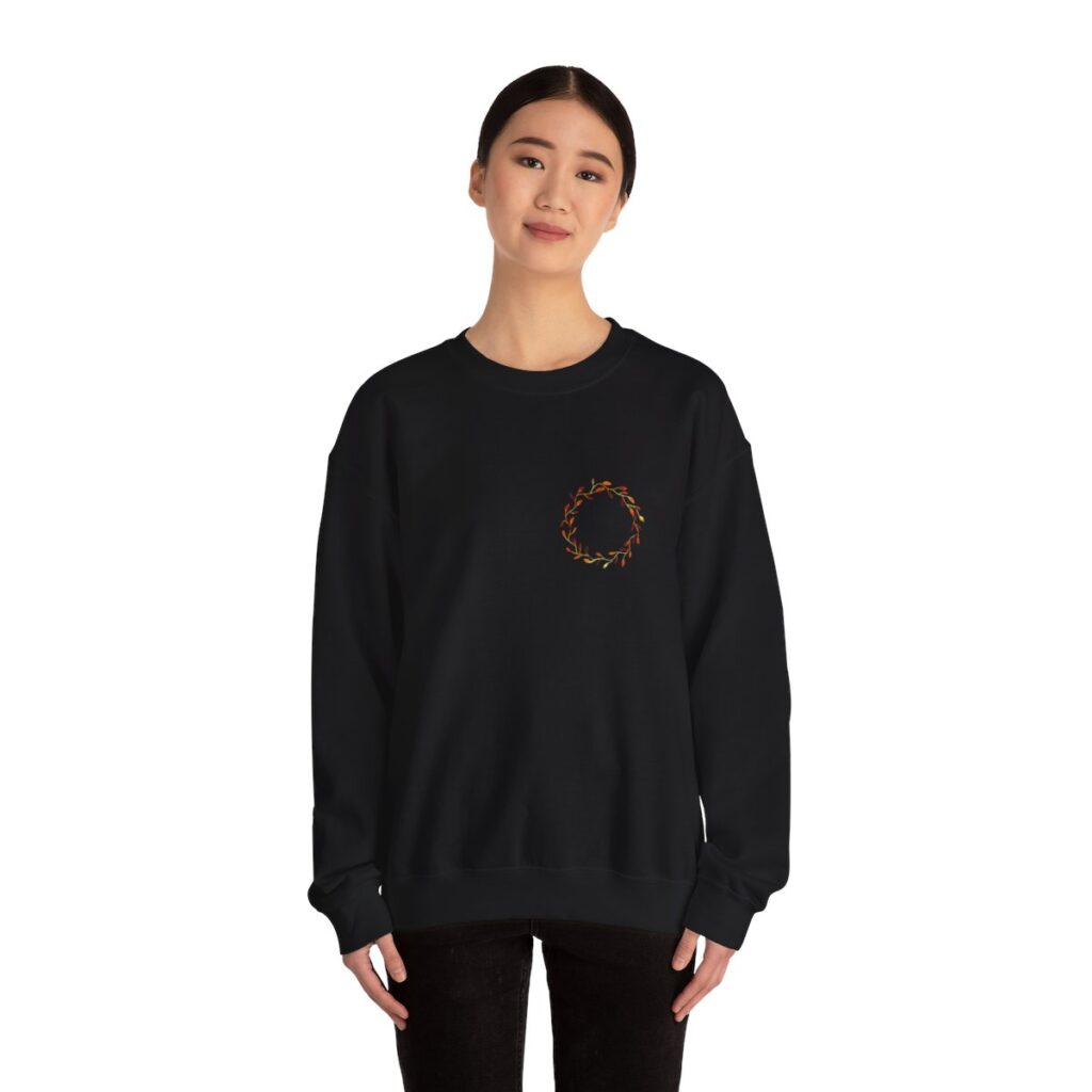 Beautiful Fall Wreath Thanksgiving Sweatshirt