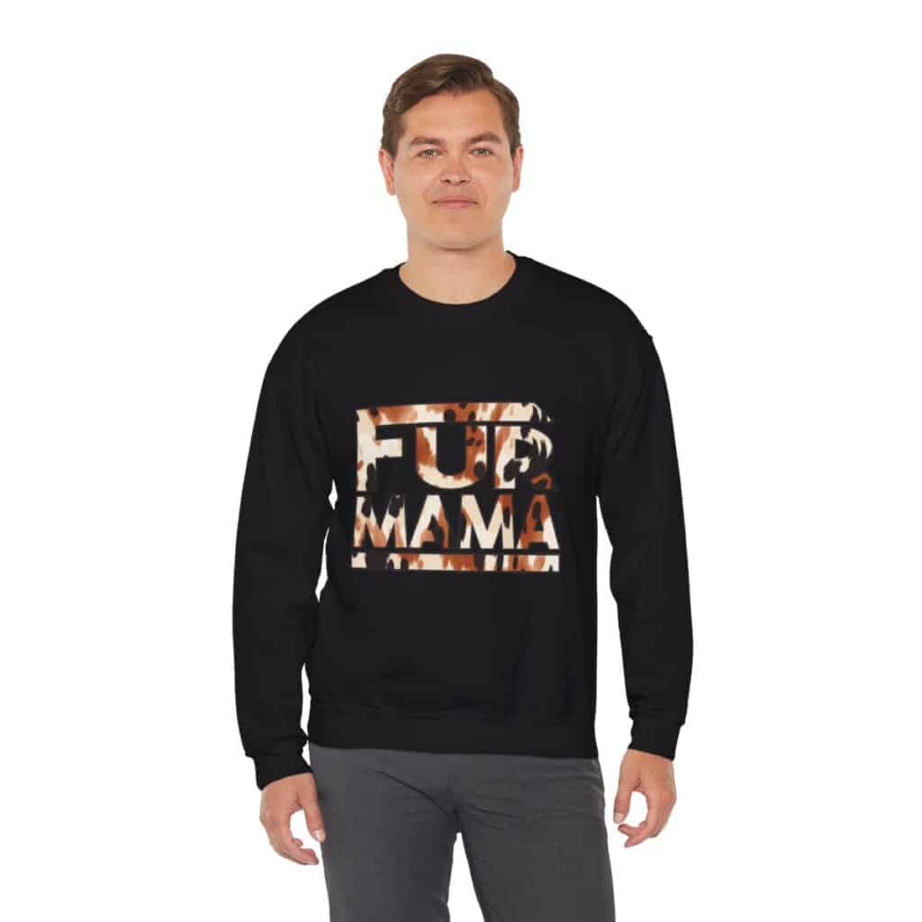 Fur Mama Buffalo Print Women's Sweatshirt