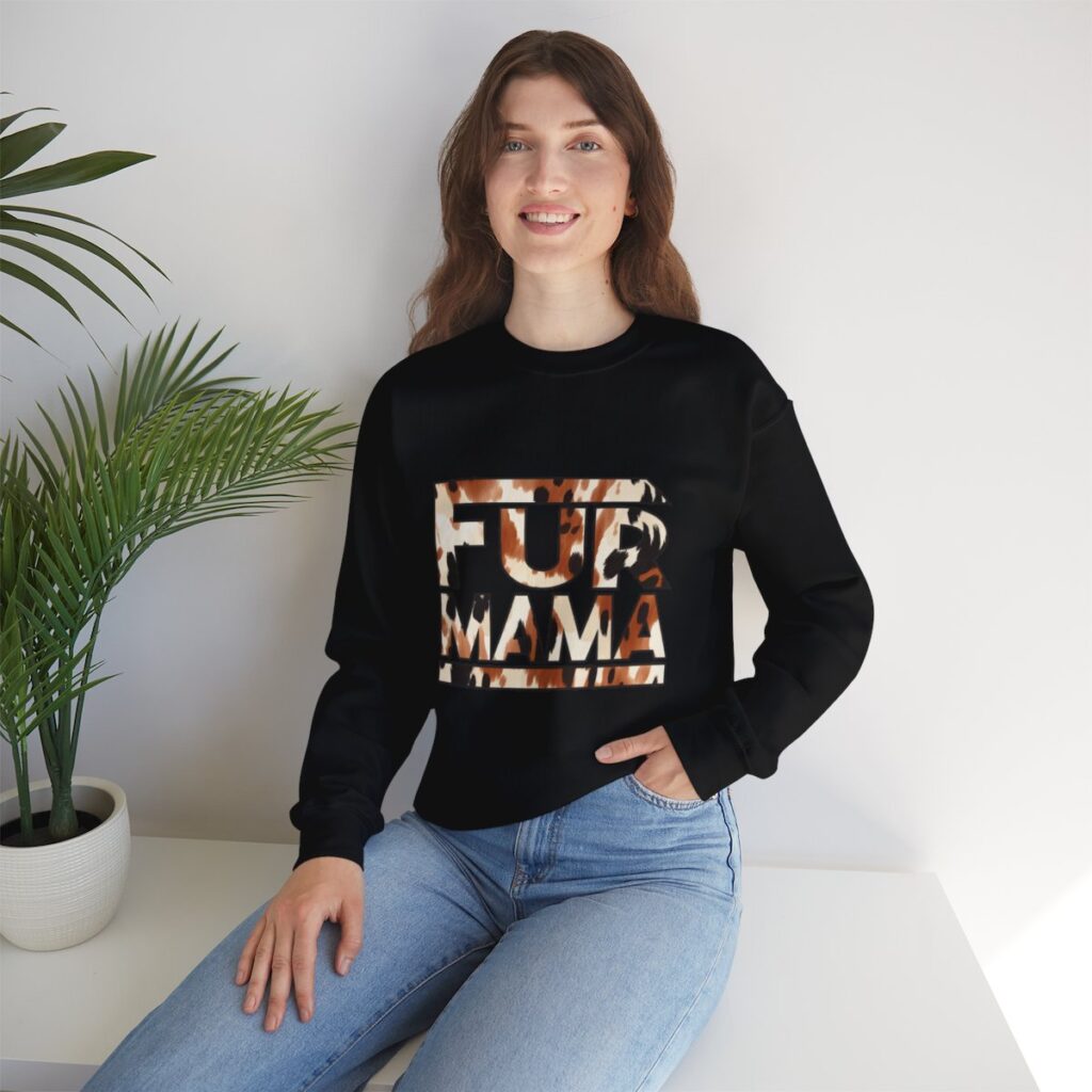 Fur Mama Buffalo Print Women's Sweatshirt