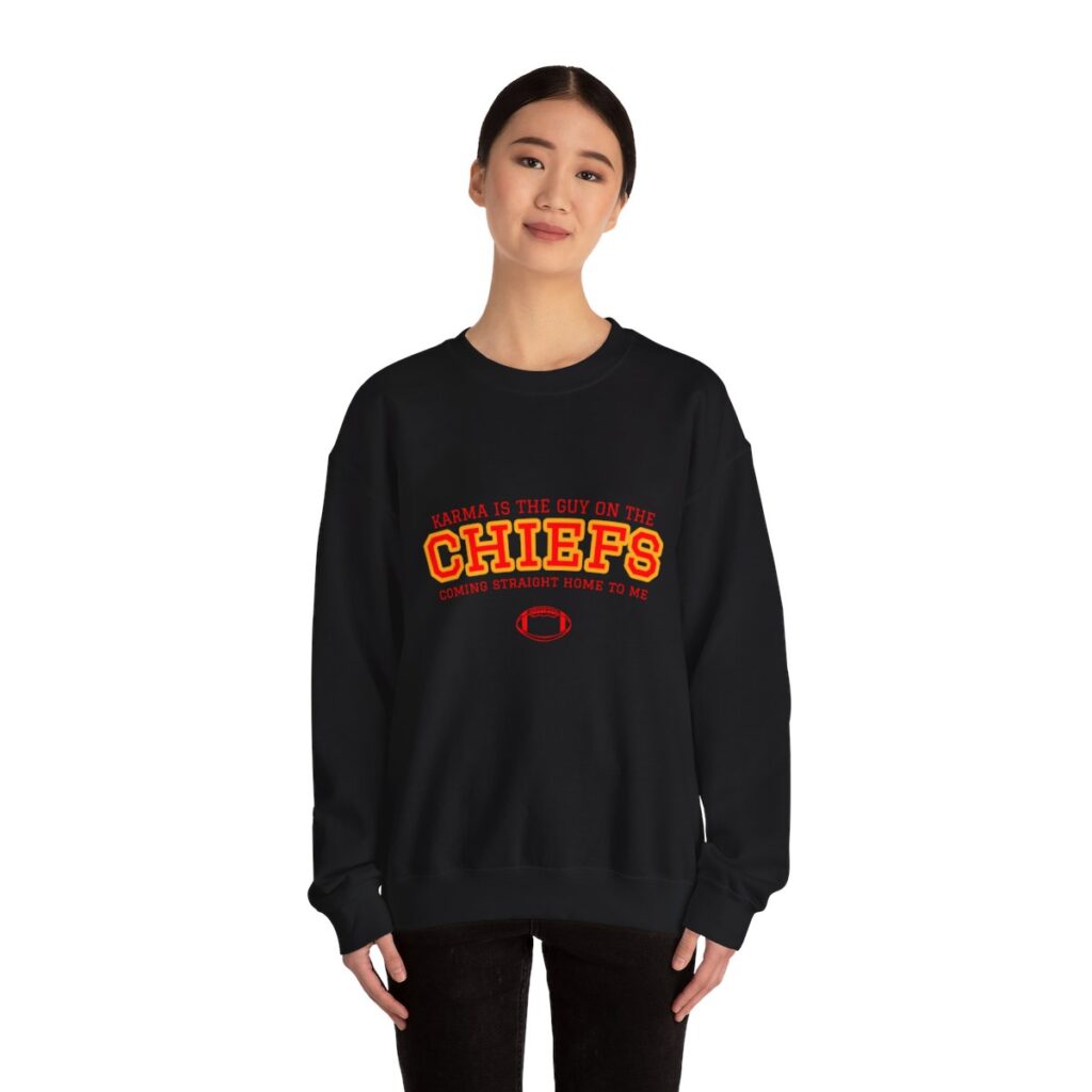 Funny Taylor Swift Travis Kelce Karma Sweatshirt