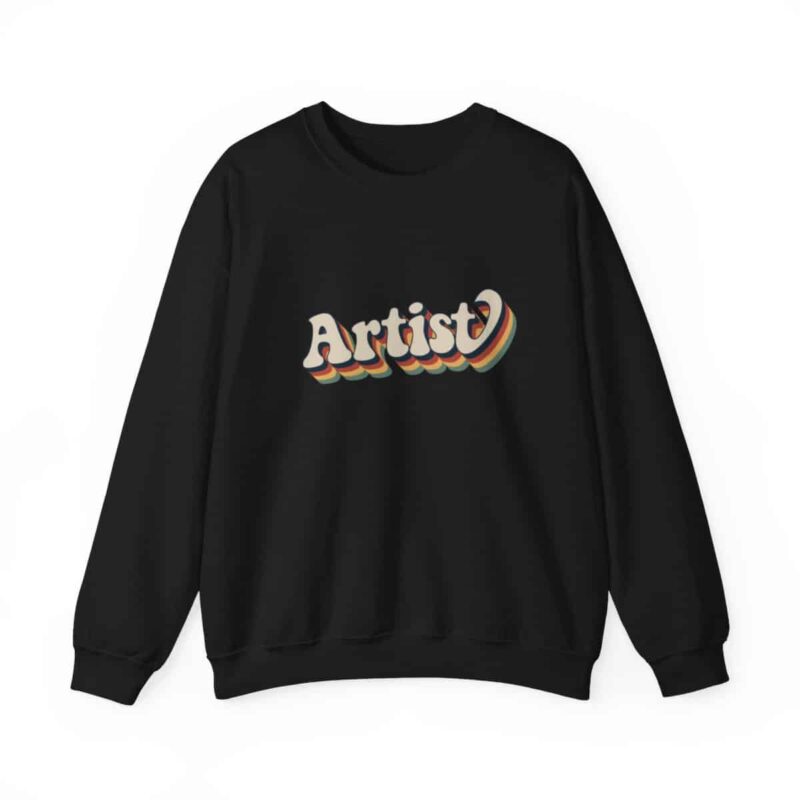 Retro Groovy Artist Sweatshirt