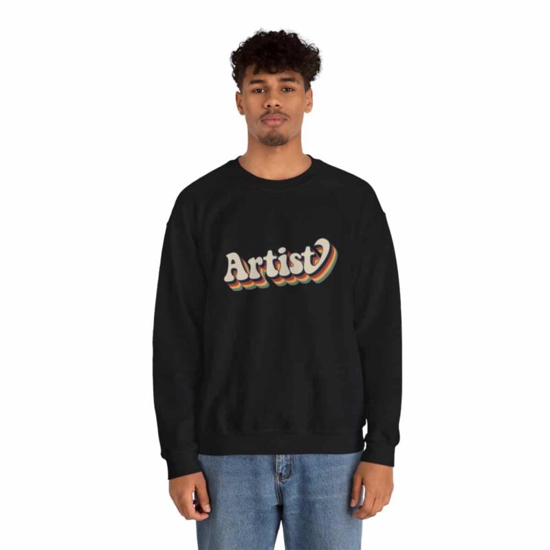 Retro Groovy Artist Sweatshirt