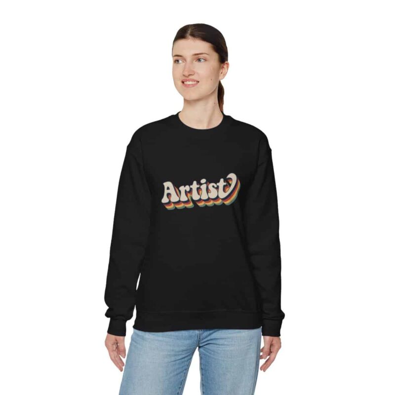 Retro Groovy Artist Sweatshirt