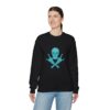 Teal Skull and Cross Bones Sweatshirt