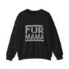 Fur Mama Checkerboard Racing Print Sweatshirt