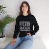 Fur Mama Checkerboard Racing Print Sweatshirt