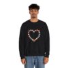 Vintage Pink Pumpkin Hearts Sweatshirt