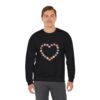 Vintage Pink Pumpkin Hearts Sweatshirt