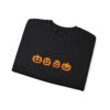 Row of Pumpkins Fall Halloween Sweatshirt