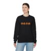 Row of Pumpkins Fall Halloween Sweatshirt