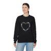 Vintage Blue Pumpkin Heart Crewneck Sweatshirt