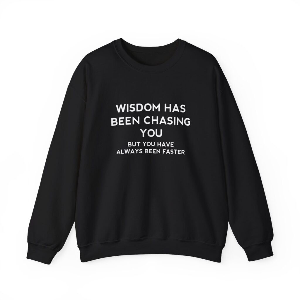 Chasing Wisdom Funny Sweatshirt