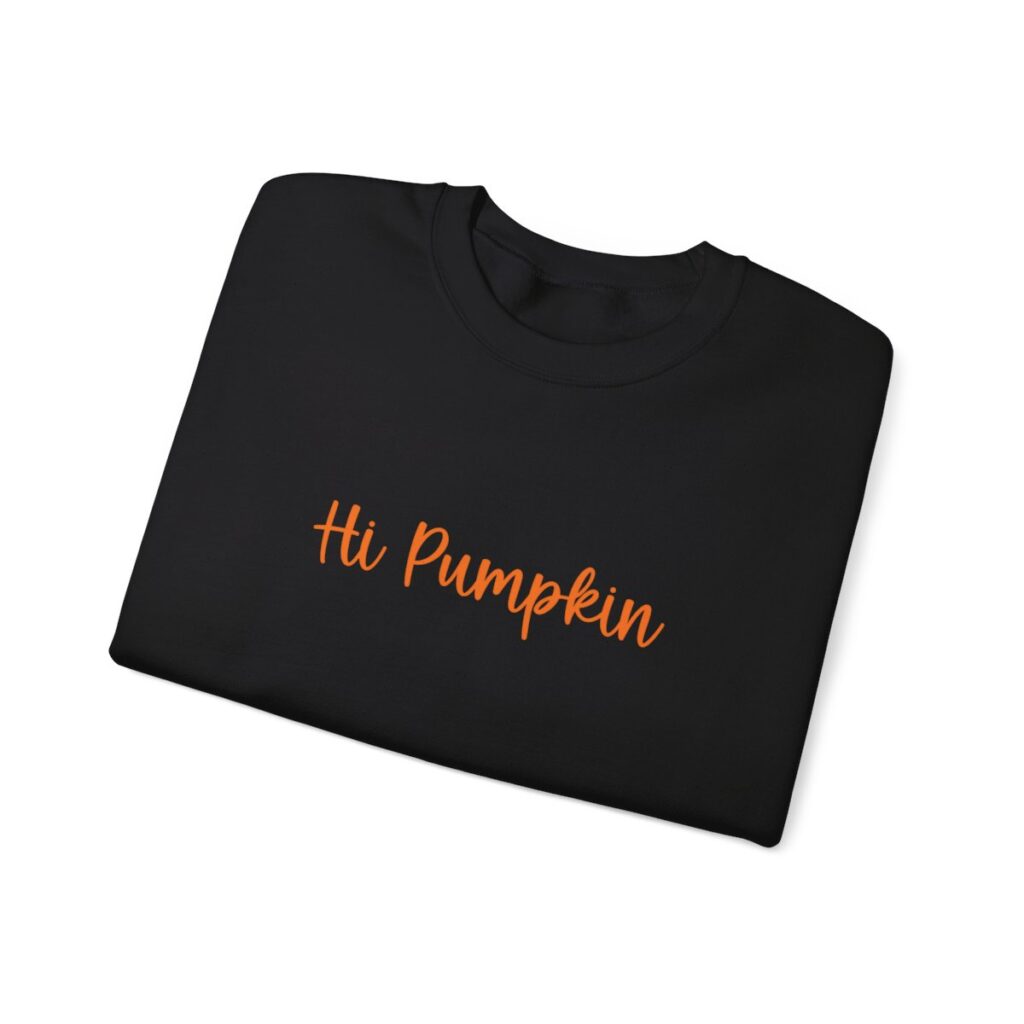 Cute Hi Pumpkin Unisex Crewneck Sweatshirt