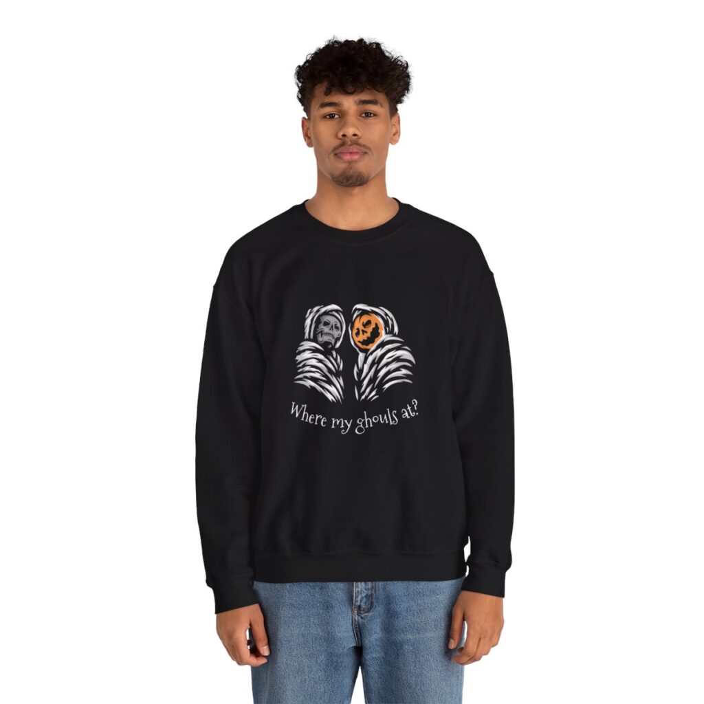 Unisex Heavy Blend Crewneck Sweatshirt Where my ghouls at