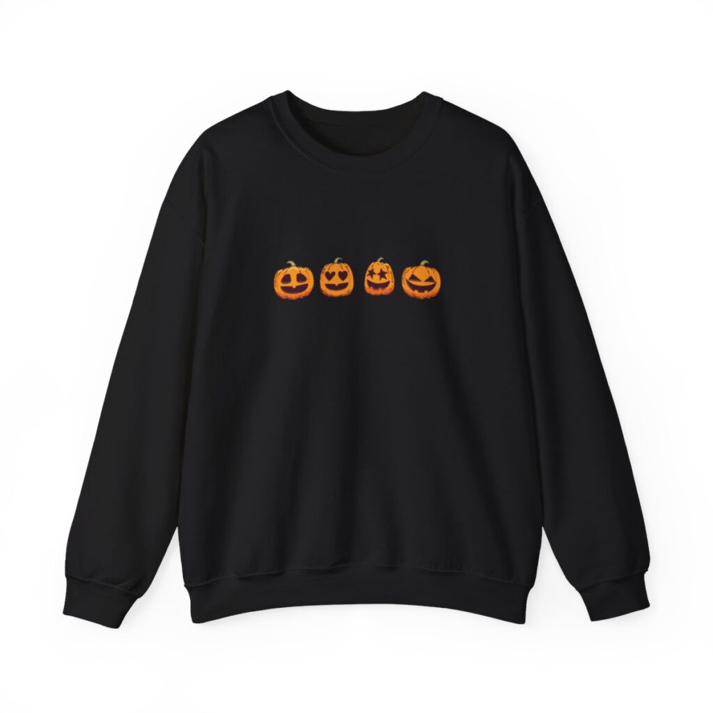 Row of Pumpkins Unisex Heavy Blend Crewneck Sweatshirt