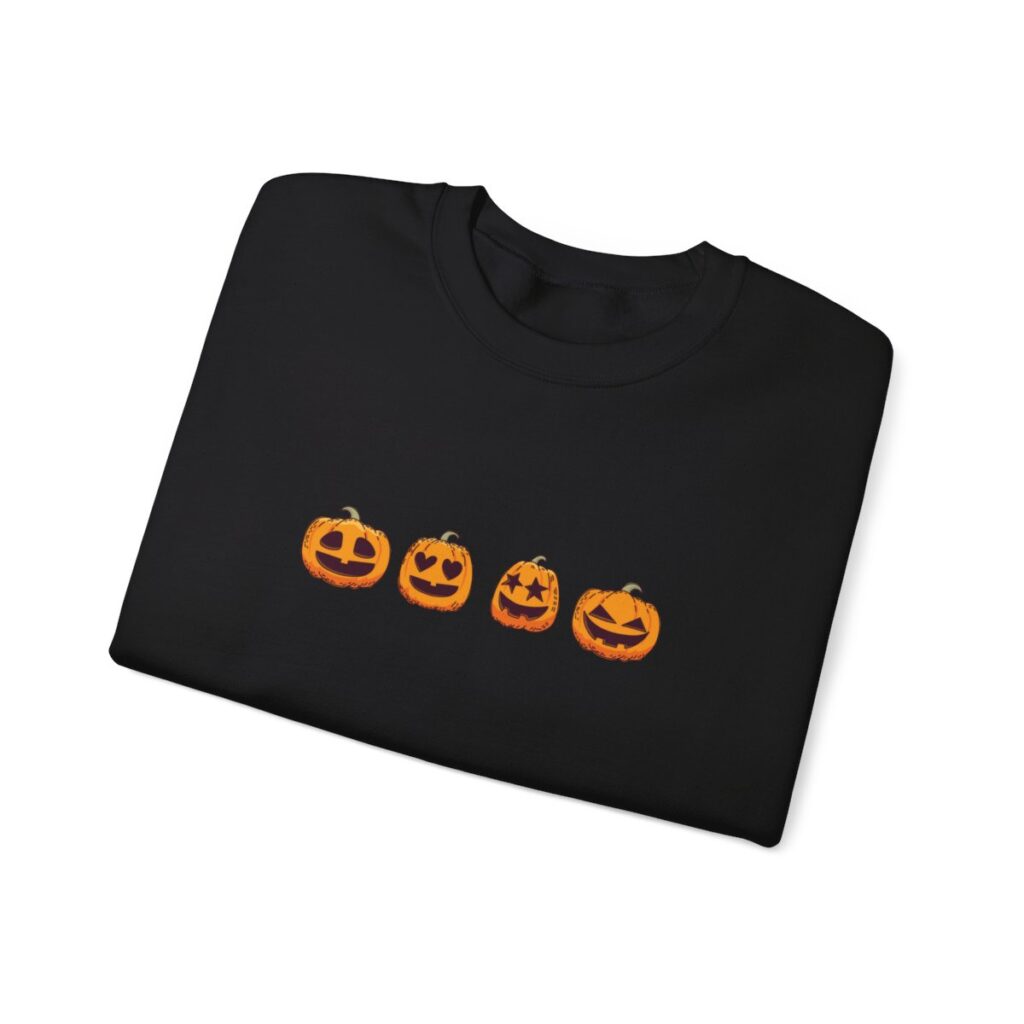 Row of Pumpkins Unisex Heavy Blend Crewneck Sweatshirt