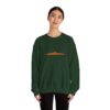 Orange Pumpkin Border Unisex Fall Halloween Sweatshirt