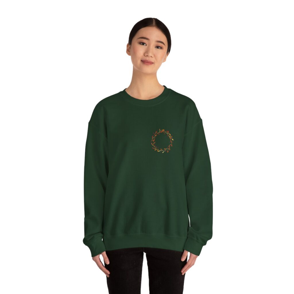 Beautiful Fall Wreath Thanksgiving Sweatshirt