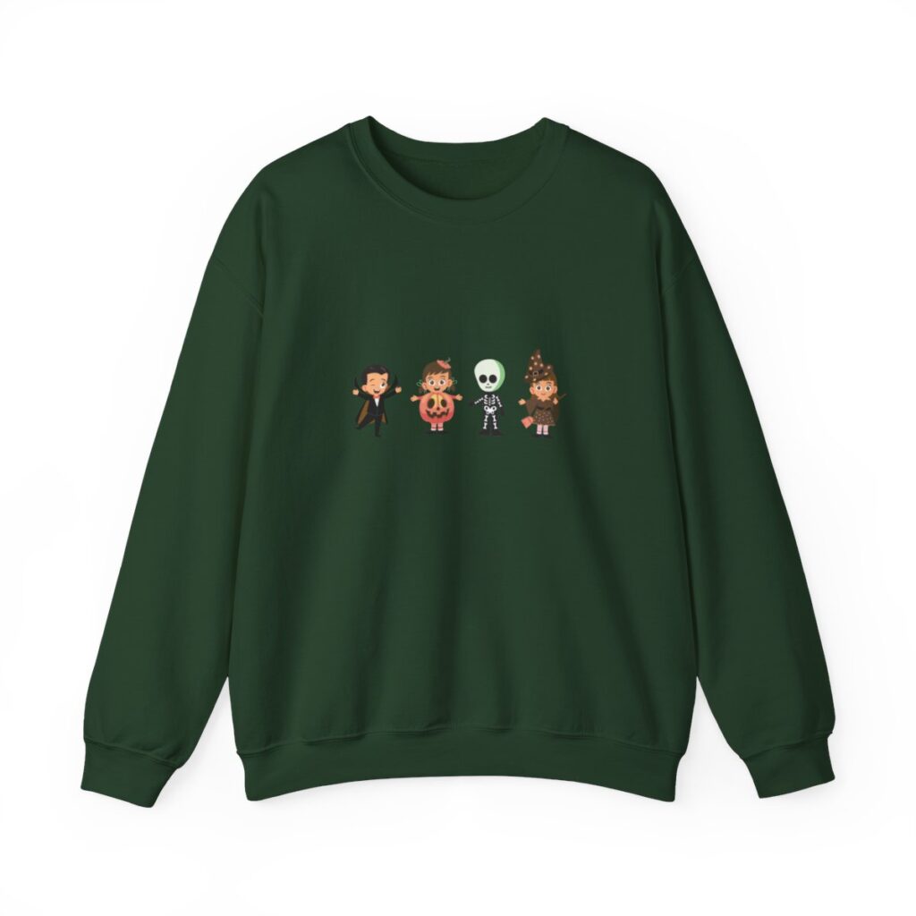 Cute Trick or Treating Kids Unisex Crewneck Sweatshirt