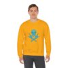 Teal Skull and Cross Bones Sweatshirt