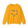 Vintage Blue Pumpkin Heart Crewneck Sweatshirt