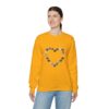 Vintage Blue Pumpkin Heart Unisex Crewneck Sweatshirt