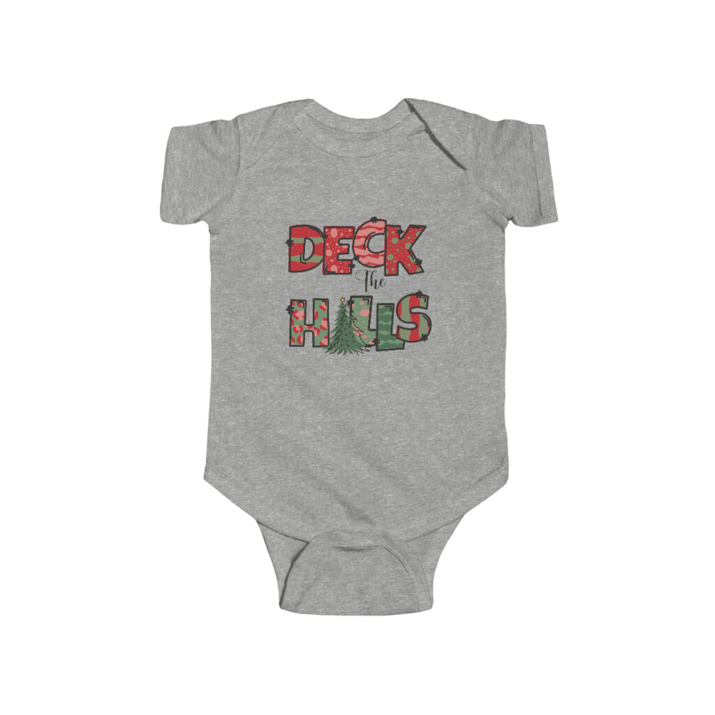 Deck the Halls with Cheer Baby Bodysuit Onesie