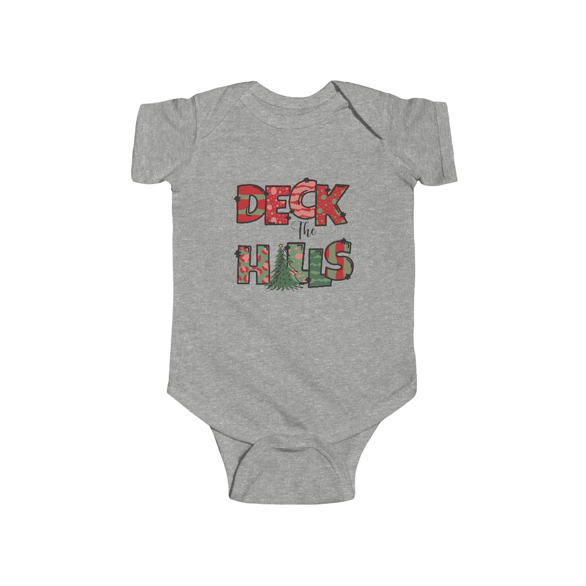 Deck the Halls with Cheer Baby Bodysuit Onesie