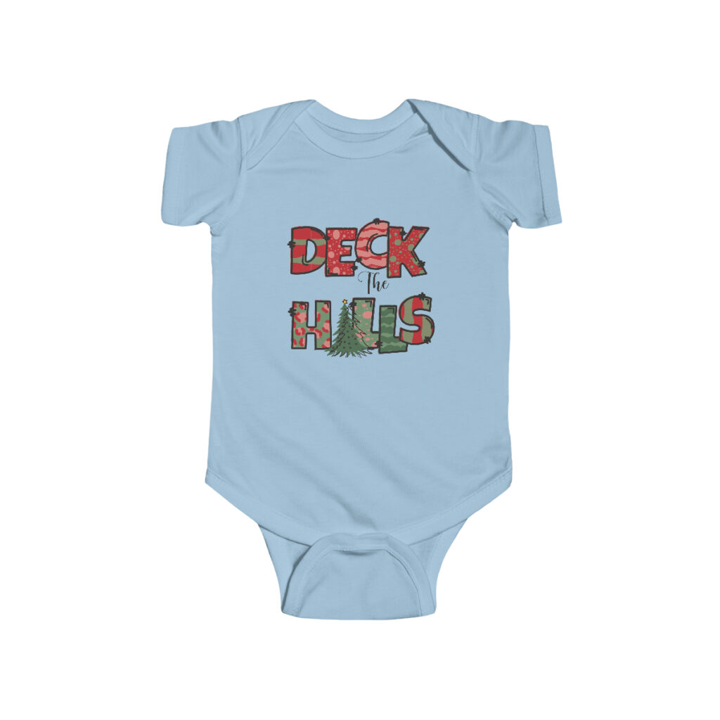 Deck the Halls with Cheer Baby Bodysuit Onesie