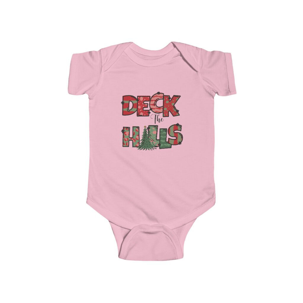 Deck the Halls with Cheer Baby Bodysuit Onesie