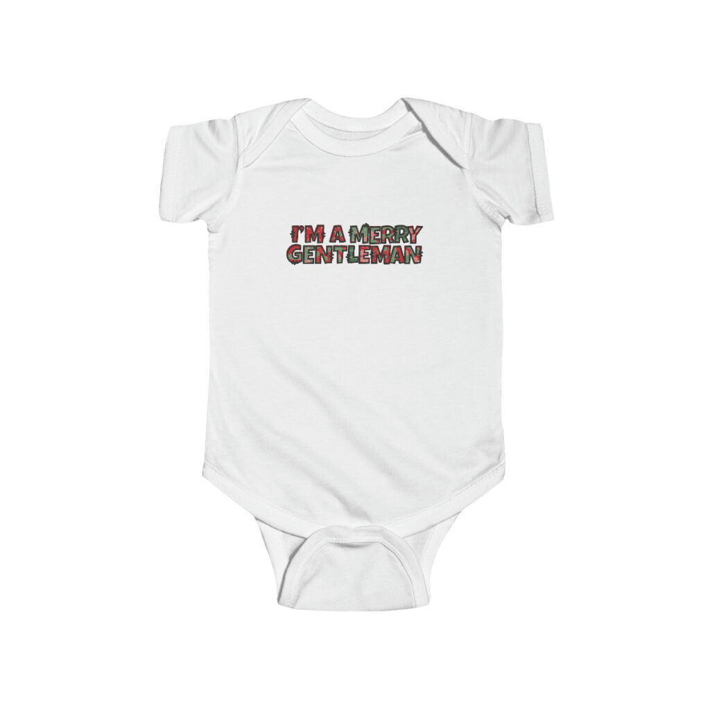 Holiday Cheer - I'm a Merry Gentleman Baby Bodysuit Onesie