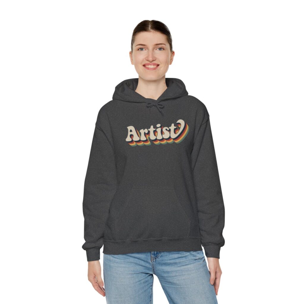 Retro Groovy Artist Hoodie