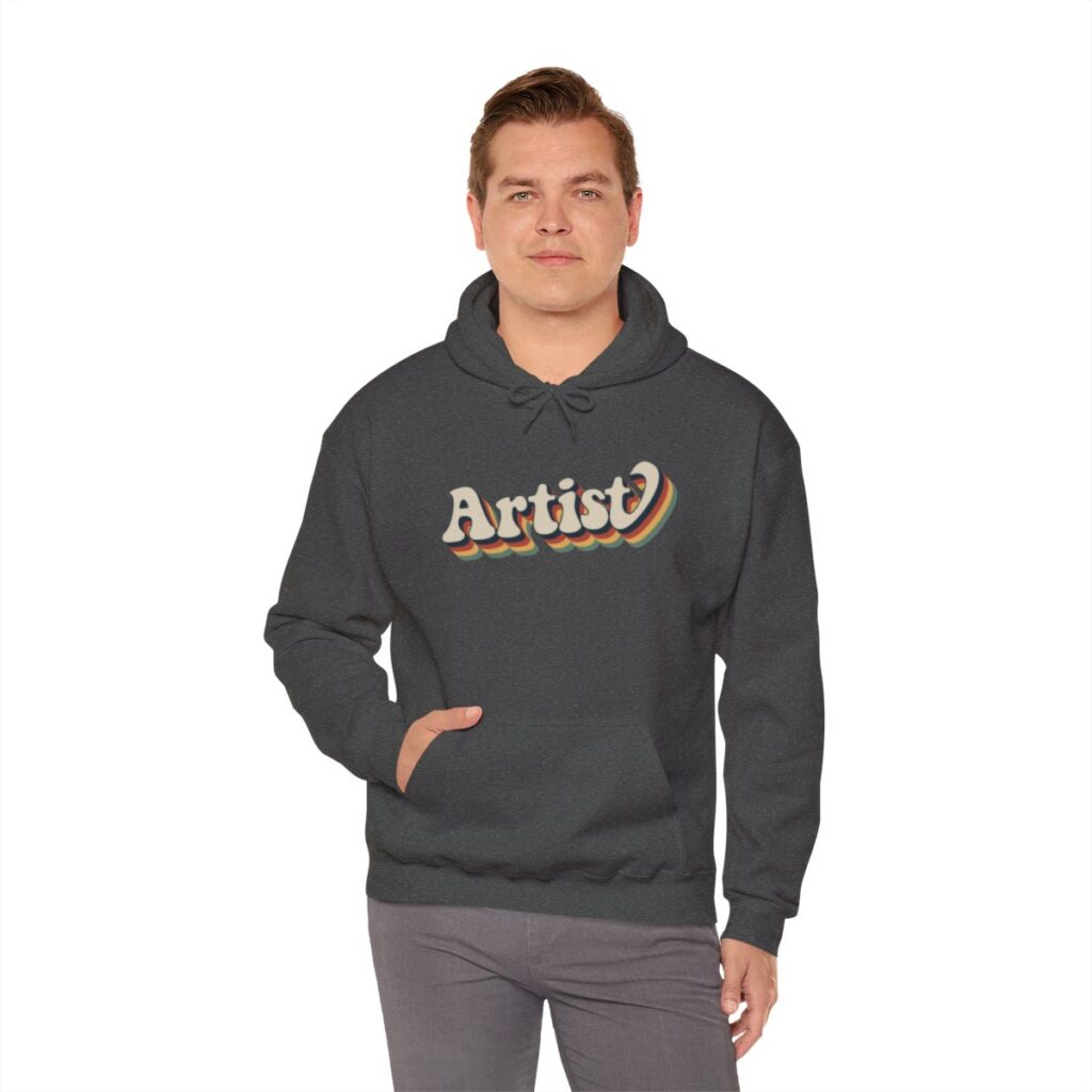 Retro Groovy Artist Hoodie