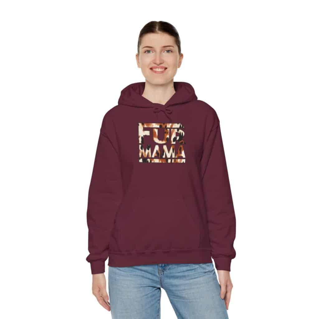 Fur Mama" Buffalo Print Women's Hoodie 🐾