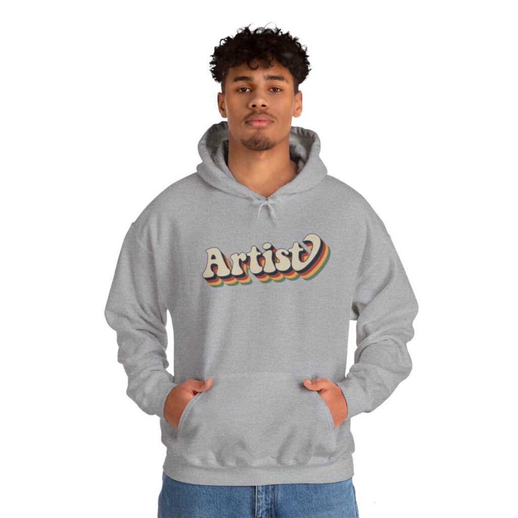 Retro Groovy Artist Hoodie