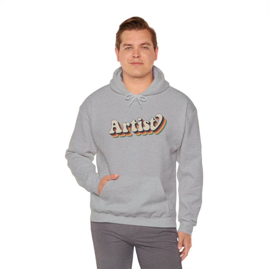 Retro Groovy Artist Hoodie