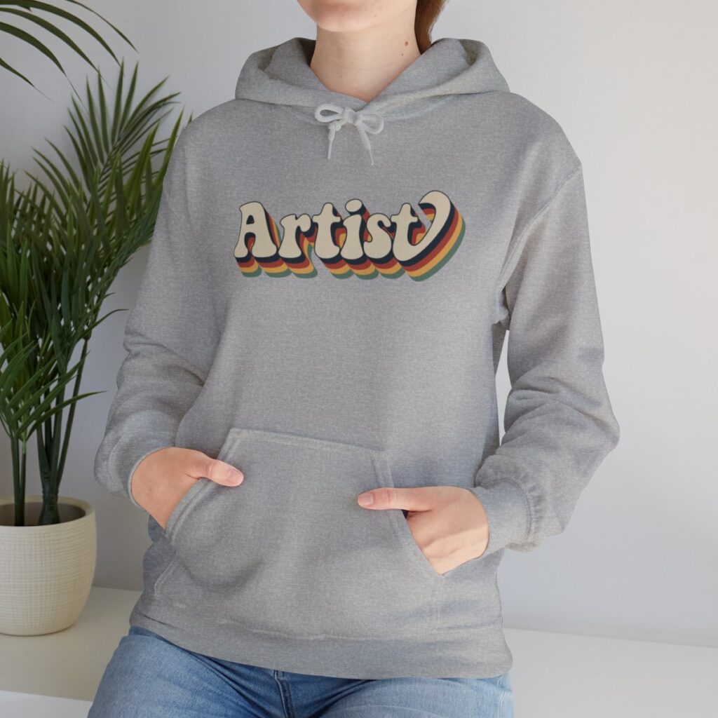 Retro Groovy Artist Hoodie