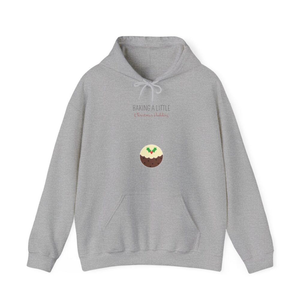 Baking a Little Christmas Pudding Pregnancy Announcement Hoodie