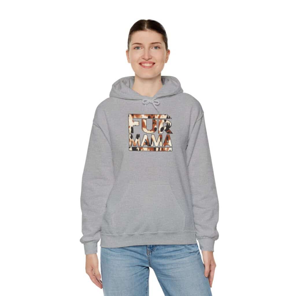 Fur Mama" Buffalo Print Women's Hoodie 🐾