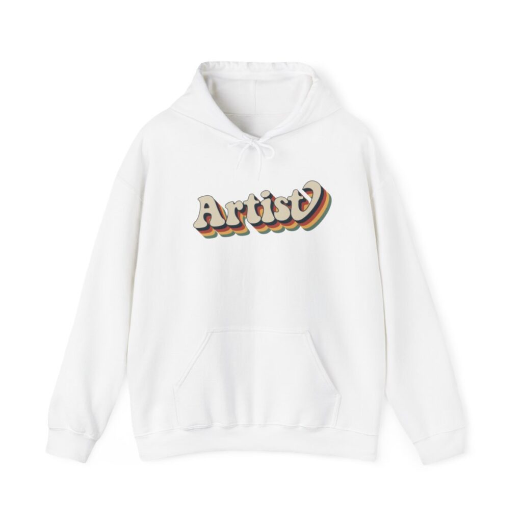 Retro Groovy Artist Hoodie