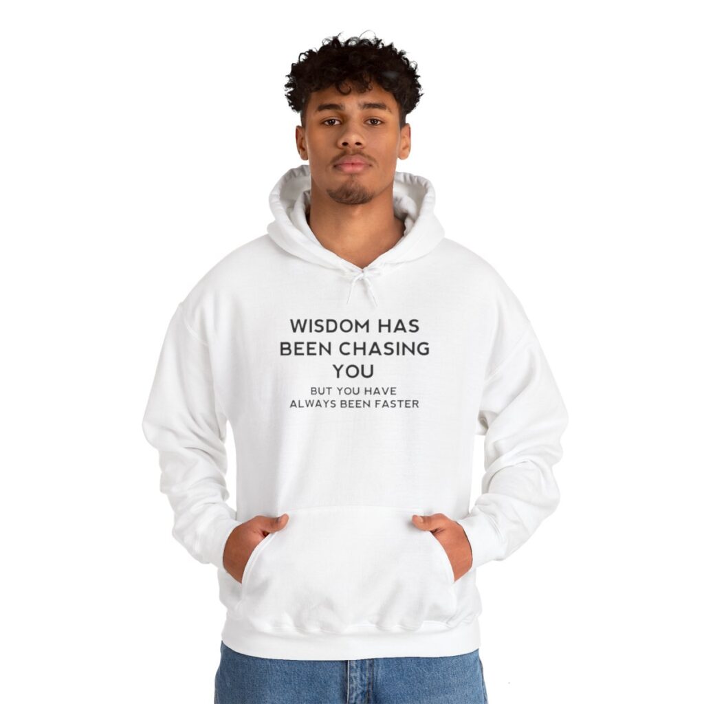 Chasing Wisdom Funny Hoodie