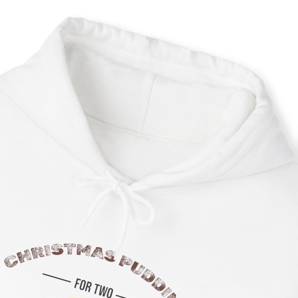 Festive Pregnancy Announcement - Christmas Pudding for Two, Please Hoodie