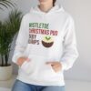 Festive Pregnancy Announcement - Mistletoe, Christmas Pud and Baby Bumps Hoodie