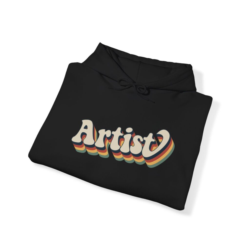 Retro Groovy Artist Hoodie