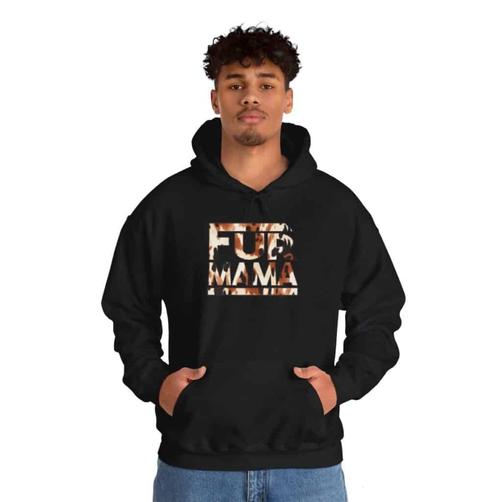 Fur Mama" Buffalo Print Women's Hoodie 🐾