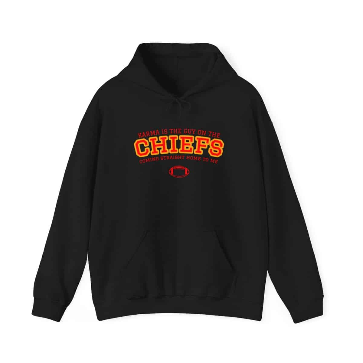 Taylor Swift Travis Kelce Karma Chiefs Hoodie