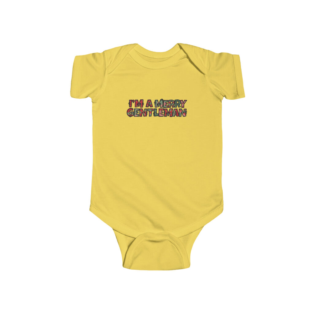 Holiday Cheer - I'm a Merry Gentleman Baby Bodysuit Onesie