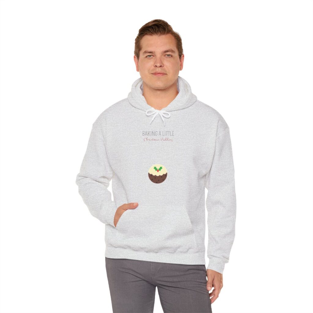 Baking a Little Christmas Pudding Pregnancy Announcement Hoodie